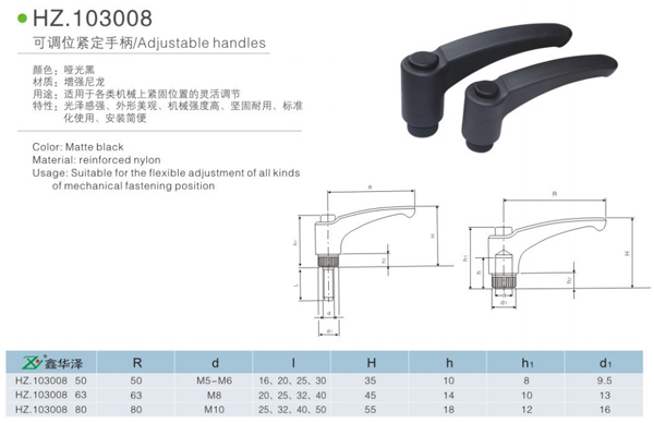 可調(diào)位緊定手柄